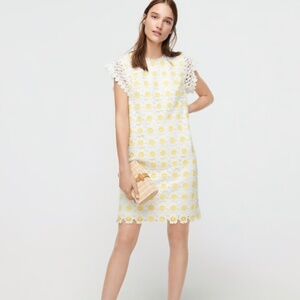 J. Crew Daisy Short-Sleeve Crochet Dress